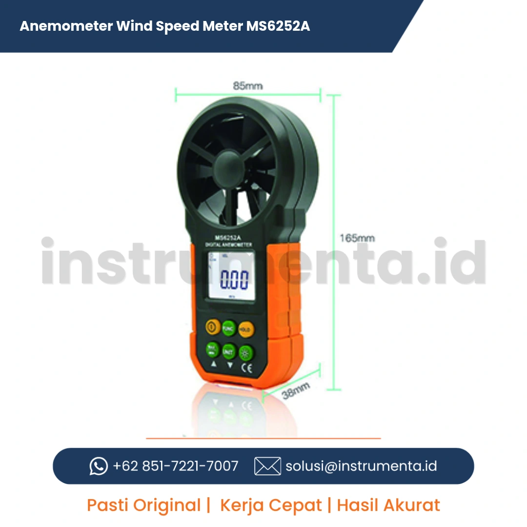 Jual AMTAST MS6252A Anemometer Digital Wind Speed Meter Alat Ukur Kecepatan Angin